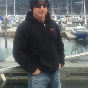 Men's Embroidered PMC Logo Zip Up Hoodie